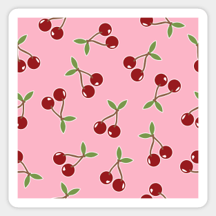 Red Cherries Pattern Sticker